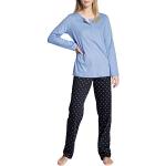 Reduzierte Blaue Calida Pyjamas lang für Damen Größe XL 