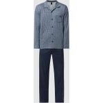 Dunkelblaue Calida Herrenschlafanzüge & Herrenpyjamas aus Jersey Größe XL 