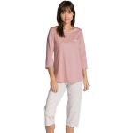 Rosa Unifarbene Calida Damenschlafanzüge & Damenpyjamas Größe M 