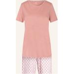 Rosa Kurzärmelige Calida Pyjamas kurz aus Baumwolle für Damen Größe S 