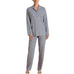 Reduzierte Blaue Calida Pyjamas lang aus Jersey für Damen Größe XL 