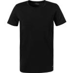 Schwarze Unifarbene Calida T-Shirts aus Baumwollmischung für Herren Größe XXL 