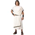Cremefarbene Gestreifte Römer-Kostüme für Herren 