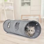 Graue Spieltunnel & Rascheltunnel für Katzen 