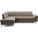 Silberne Moderne Calizza Interiors L-förmige Design Schlafsofas mit Relaxfunktion 