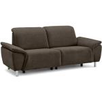 Silberne Calizza Interiors Relaxsofas mit Relaxfunktion 3 Personen 