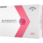 Callaway 2024 SuperSoft Golfbälle, 12 Stück Ballfarbe Pink