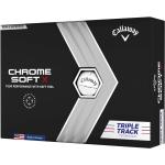 Callaway Chrome Soft X Triple Track Technology Golfbälle, white