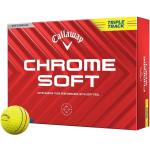 Callaway Chrome Soft Triple Track Golfbälle, gelb