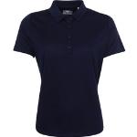Marineblaue Kurzärmelige Callaway Kurzarm-Poloshirts aus Polyester für Damen 