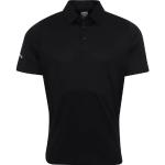 Schwarze Kurzärmelige Callaway Kurzarm-Poloshirts aus Polyester für Herren Größe M 