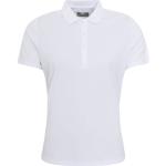 Weiße Kurzärmelige Callaway Kurzarm-Poloshirts aus Polyester für Damen 