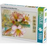 CALVENDO Puzzle Lilien-Stillleben auf einem Marmortisch 1000 Teile Puzzle hoch