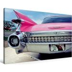 Pinke Calvendo Cadillac Bilder & Wandbilder mit USA-Motiv aus Holz Querformat 60x90 