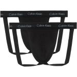 Schwarze Sexy Calvin Klein Jockstraps aus Baumwolle für Herren Größe XL 2-teilig 