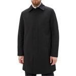 Reduzierte Schwarze Calvin Klein Maxi Trenchcoats lang mit Knopf aus Wolle gepolstert für Herren Größe L für den für den Herbst 