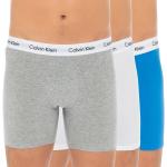 Reduzierte Blaue Sportliche Calvin Klein Boxer-Briefs & Retropants aus Baumwollmischung enganliegend für Herren Größe XS 3-teilig 