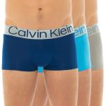 Reduzierte Silberne Calvin Klein Boxer-Briefs & Retropants aus Polyester für Herren Größe XS 3-teilig 