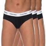 Schwarze Calvin Klein Herrenslips & Herrenpanties aus Baumwolle enganliegend Größe XL 3-teilig 
