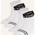 Weiße Calvin Klein Damensocken & Damenstrümpfe aus Polyamid Größe 36 4-teilig 