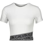 Weiße Calvin Klein T-Shirts für Damen Größe L 