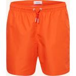Orange Calvin Klein Kinderbadeshorts mit Klettverschluss aus Polyester Größe 140 