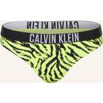 Neongelbe Animal-Print Calvin Klein Bikinihosen & Bikinislips aus Polyamid für Damen Größe M 