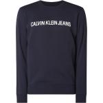 Schwarze Calvin Klein Rundhals-Ausschnitt Herrensweatshirts Größe S 
