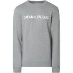 Graue Calvin Klein Rundhals-Ausschnitt Herrensweatshirts Größe XL 