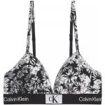 Schwarze Blumenmuster Calvin Klein Kinder-BHs Größe 176 