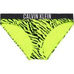Gelbe Calvin Klein Bikinihosen & Bikinislips für Damen Größe L 
