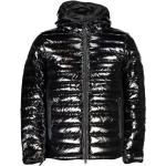 Reduzierte Schwarze Sportliche Calvin Klein Winterjacken mit Reißverschluss aus Nylon mit Kapuze für Herren Größe XL für den für den Winter 
