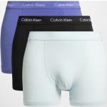 Reduzierte Lila Unifarbene Calvin Klein Herrenboxershorts aus Baumwolle enganliegend Größe L 3-teilig 