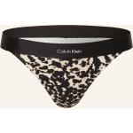 Schwarze Animal-Print Calvin Klein CK Bikinihosen & Bikinislips aus Polyamid für Damen Größe M 