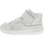 Weiße Calvin Klein High Top Sneaker & Sneaker Boots mit Schnürsenkel aus Leder für Damen Größe 41 mit Absatzhöhe bis 3cm 