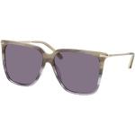 Graue Calvin Klein CK Quadratische Sonnenbrillen mit Sehstärke aus Kunststoff für Damen 