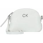 Weiße Calvin Klein CK Damenschultertaschen & Damenshoulderbags aus Kunstfaser klein 