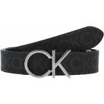 Schwarze Calvin Klein CK Wendegürtel aus Leder für Damen Größe XL Länge 100 