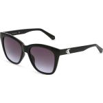 Schwarze Calvin Klein Kunststoffsonnenbrillen für Damen 