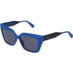 Blaue Calvin Klein Kunststoffsonnenbrillen für Damen 