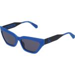 Blaue Calvin Klein Kunststoffsonnenbrillen für Damen 