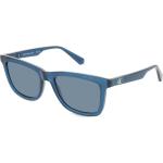 Blaue Calvin Klein Rechteckige Kunststoffbrillengestelle für Kinder 