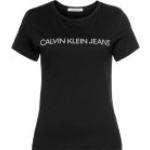 Schwarze Calvin Klein T-Shirts für Damen Größe S für den für den Sommer 