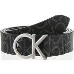 Reduzierte Schwarze Calvin Klein CK Ledergürtel aus Leder für Damen Übergrößen Länge 80 zur Hochzeit 