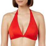 Reduzierte Rote Calvin Klein Bikini-Tops ohne Verschluss aus Polyester für Damen Größe S 