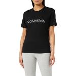 Reduzierte Schwarze Kurzärmelige Calvin Klein T-Shirts aus Baumwolle für Damen Größe XS 