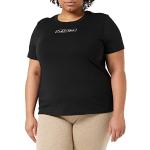 Reduzierte Schwarze Kurzärmelige Calvin Klein T-Shirts aus Baumwolle für Damen Größe M 
