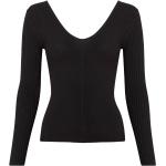 Schwarze Calvin Klein V-Ausschnitt Damensweatshirts Größe M für den für den Herbst 