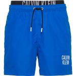 Reduzierte Blaue Calvin Klein Herrenbadeshorts & Herrenboardshorts mit Klettverschluss aus Mesh Größe M 