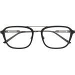 Calvin Klein Eckige Brille mit Logo-Print - Schwarz